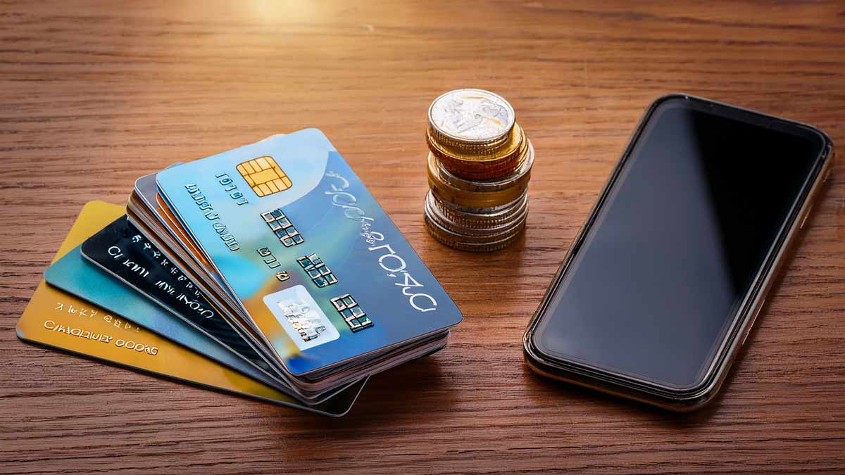 複数のクレジットカードとポイント計算のイメージ