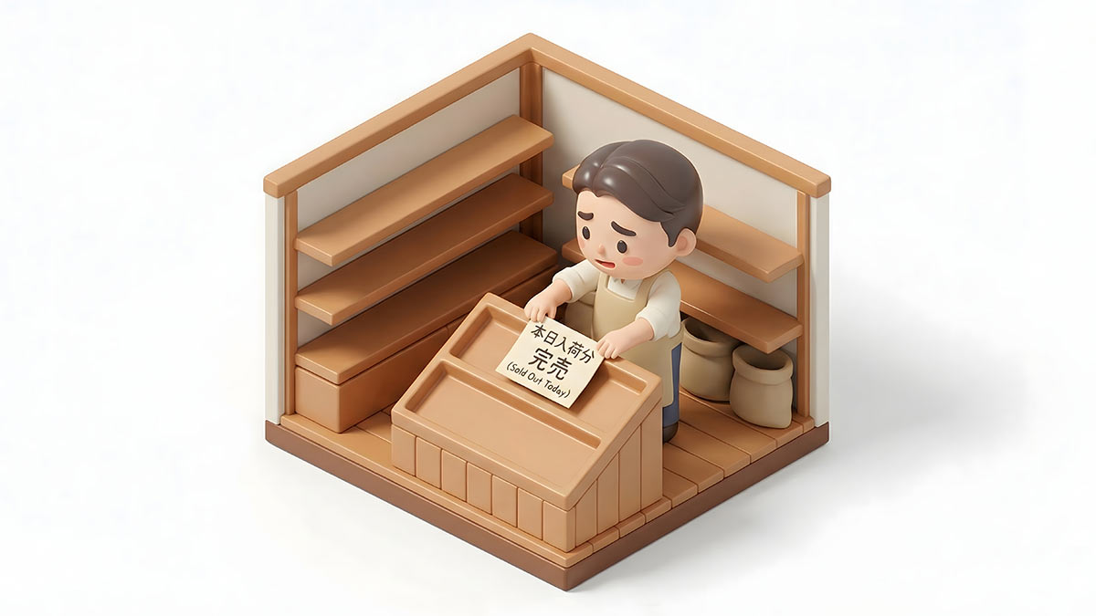 冷凍庫に並んだ海鮮の小分けパック